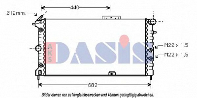 AKS DASIS 151190n -  Радиатор, охлаждение двигателя